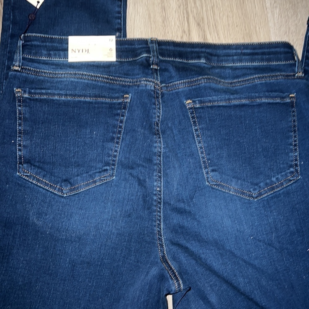 NYDJ Slim Cooper Jeans - Size 12, Dark Wash NWT - Picture 11 of 11